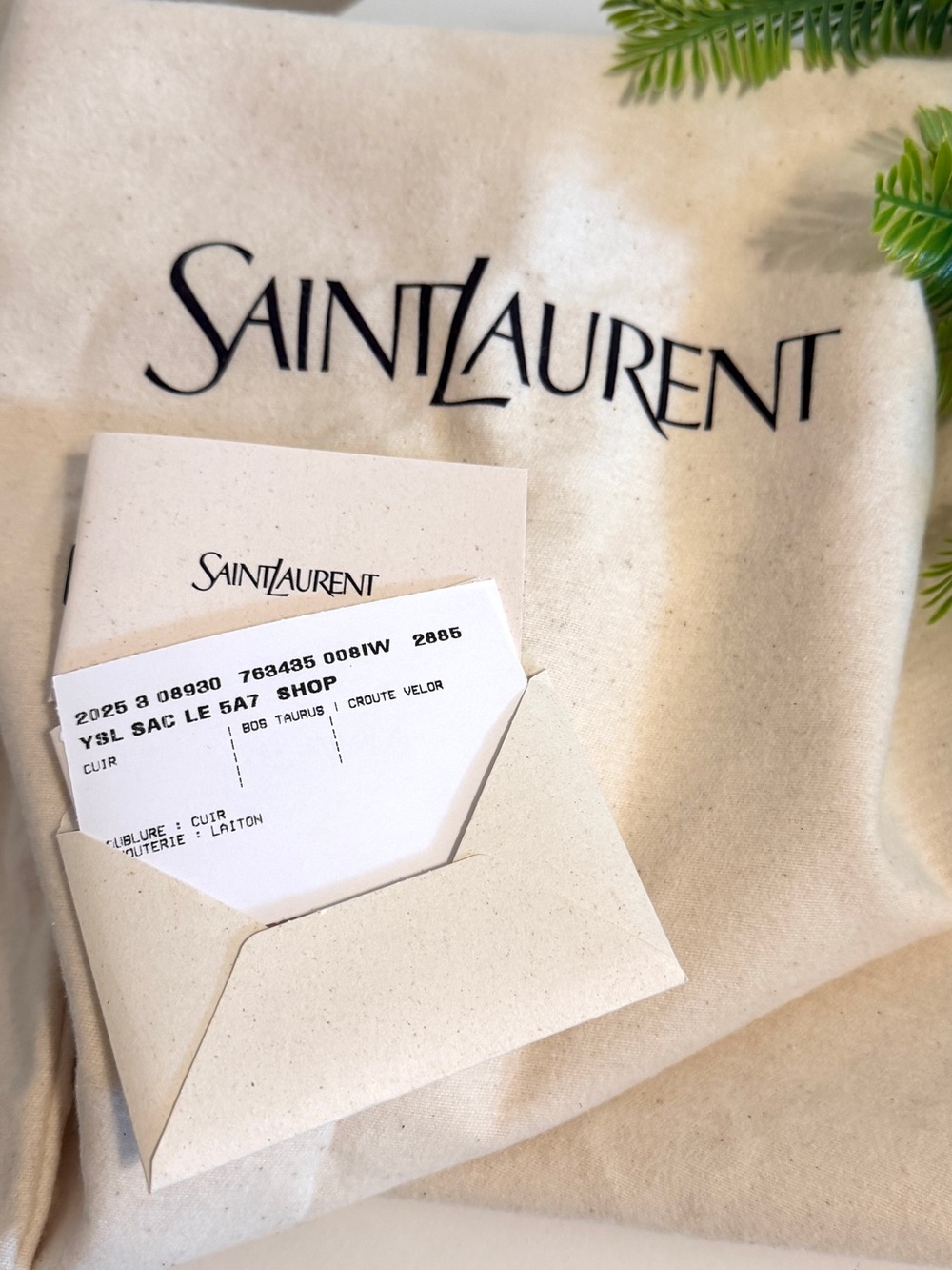YSL Saint Laurent Le 5 a 7 Bea Tote Bag Brown Caramel Cognac Suede Leather Gold - Picture 8 of 14